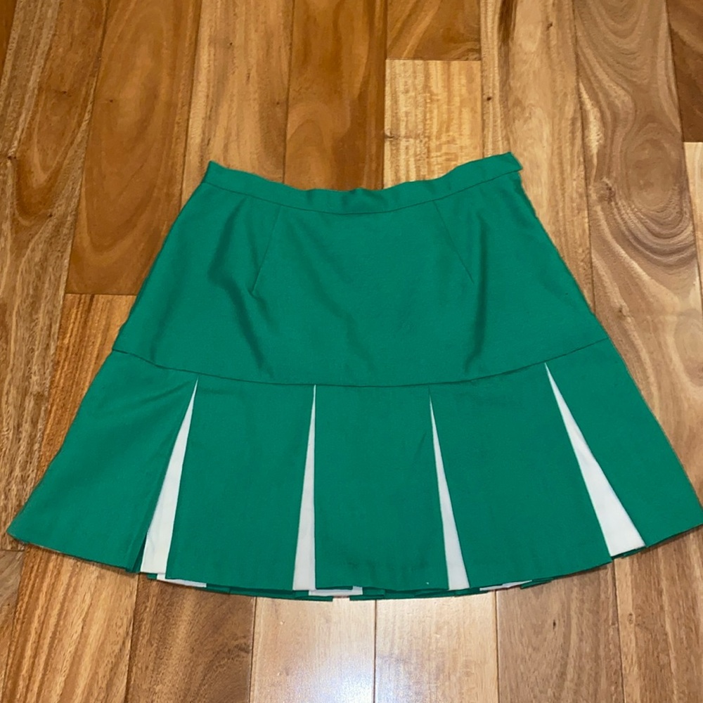 Vintage Handmade Green Cheer Skirt